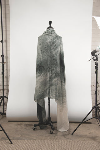 Luxurious Printed Scarf by Still Point Gallery & Boutique, "JED" French Percheron Draft Horse
