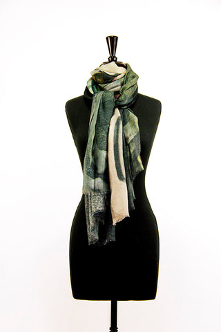 Luxurious Printed Scarf by Still Point Gallery & Boutique, BODEGA GREYHOUNDS SPAIN, SEVILLA